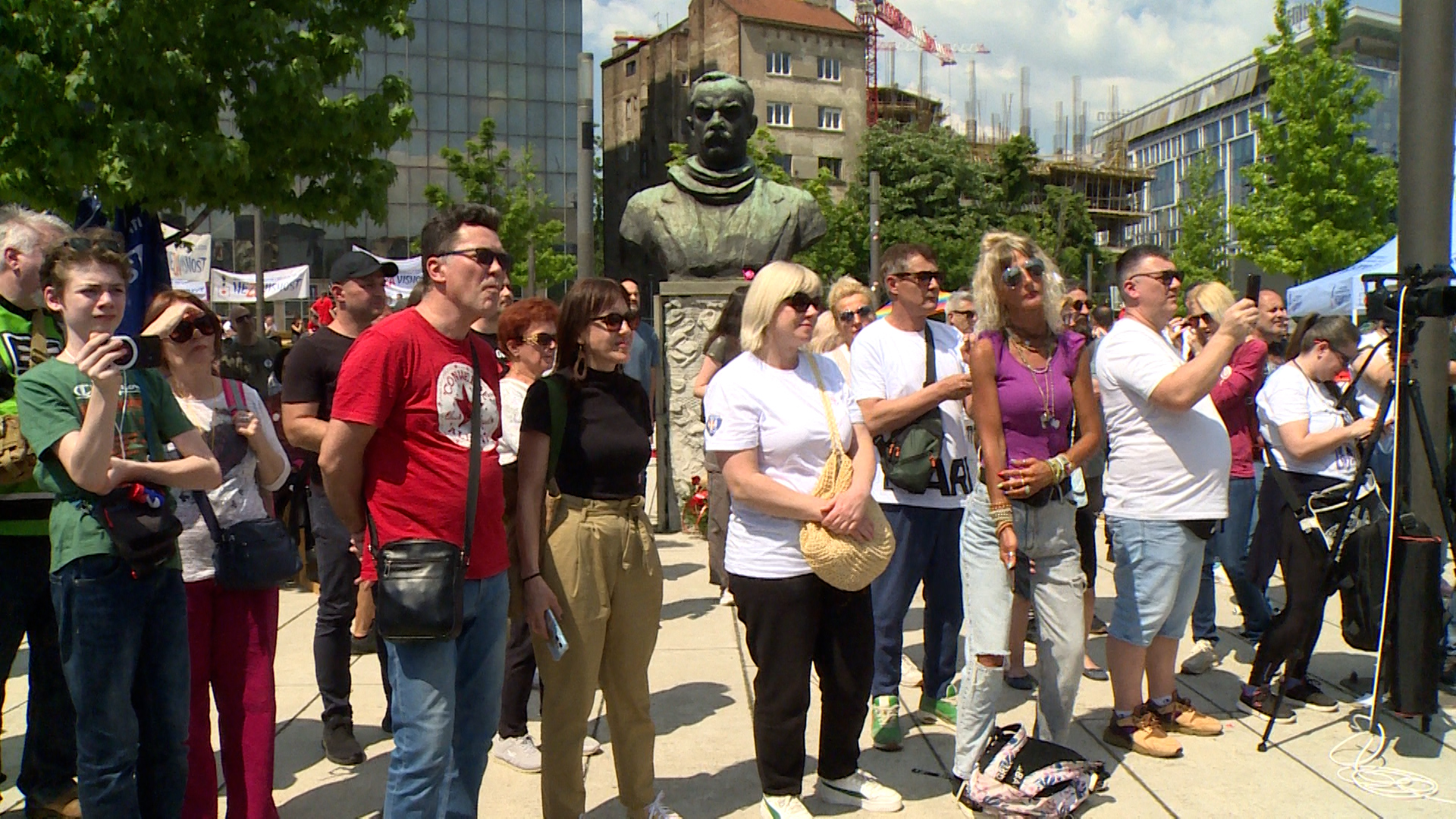 Beograd, sindikalni protesti na vise mesta u gradu povodom obelezavanja Medjunarodnog praznika rada, pokrivanje Beograd, sindikalni protesti na vise mesta u gradu povodom obelezavanja Medjunarodnog praznika rada, pokrivanje